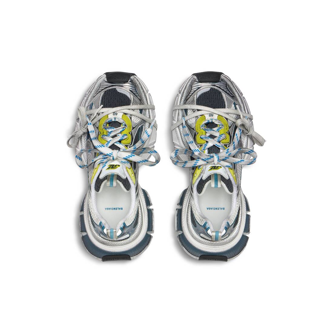 Men’s 3xl Sneaker  in White/blue/yellow - Image 6